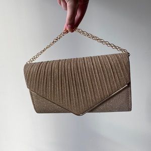 Gold Shimmer Evening Purse